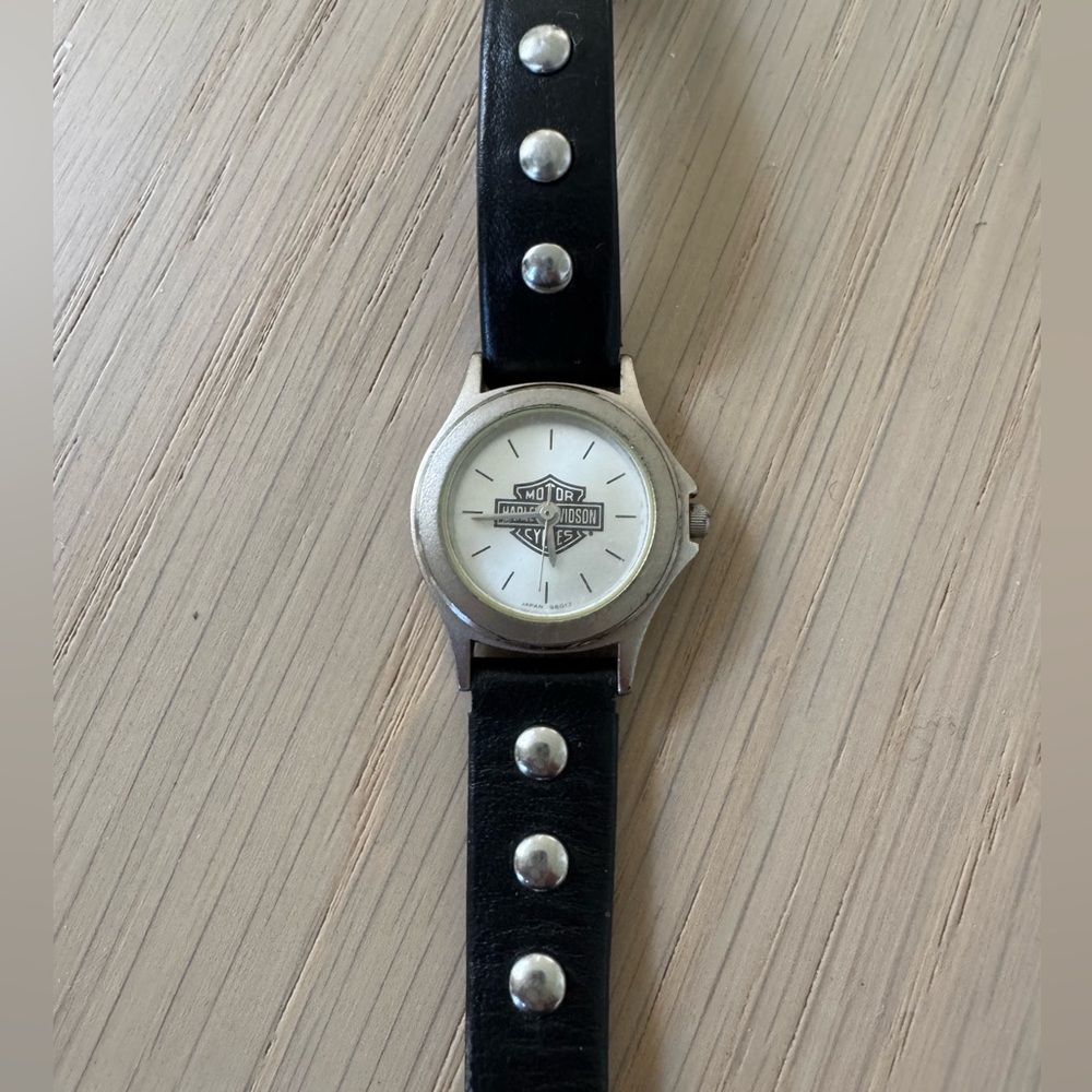 Harley-Davidson Black Leather Women’s Watch